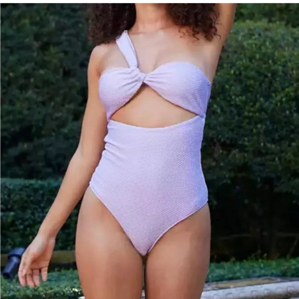 Aerie One-Shoulder Cutout Swimsuit